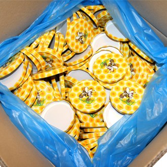 Nakrętka metalowa pszczółka Vilik Ø 82 mm - karton 700 szt